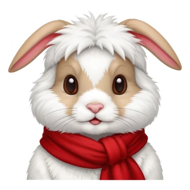 rabbit with scarf sticker