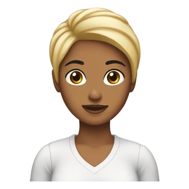 Chica morena de pelo negro lacio  sticker