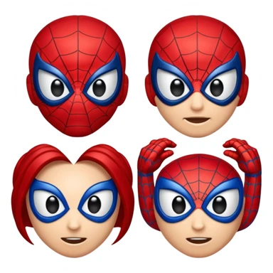 Spiderman emoji sticker