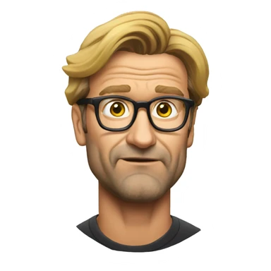 Klopp dizzy head sticker
