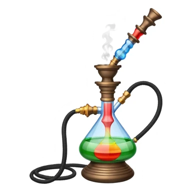 Happy smoking hookah sticker