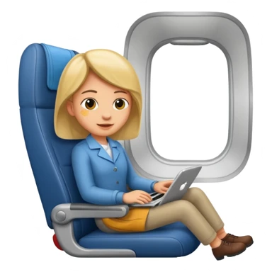 passanger in plane seat sticker