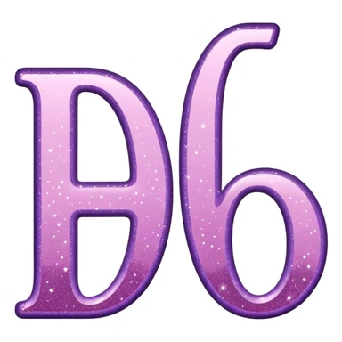 The word beautiful with glitter sticker