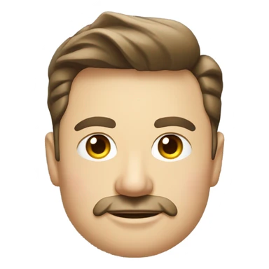 Elon musk with a tiny mustache  sticker