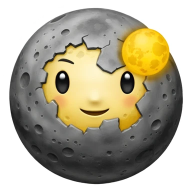 planet Mercury with a sun in the background sticker