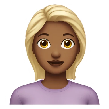 Blonde girl self care sticker