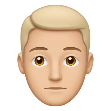 Minimalistic flat vector icon, iOS style, thin black outline on white background. Character guy made in the style of the default avatar. sticker