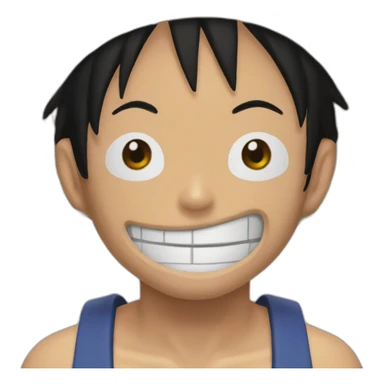 Luffy qui se moque sticker