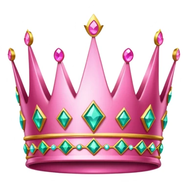 Crown little pink sticker