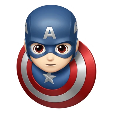 Capitan america con lo scudo del Milan sticker