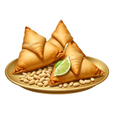 Samosa and peanuts sticker