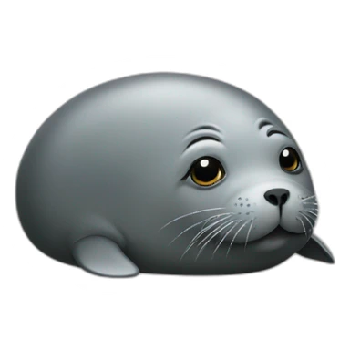 A fat seal sticker
