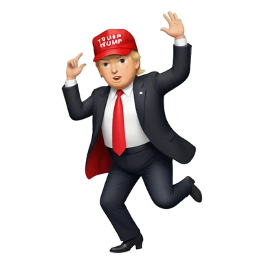 Donald Trump MAGA hat dance sticker
