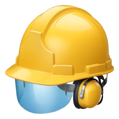 yellow Safety Helmet sticker