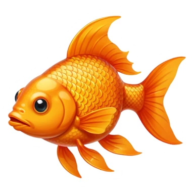 orange goldfish sticker