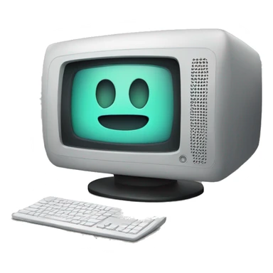Design Idea: A computer monitor with a speaker icon. sticker