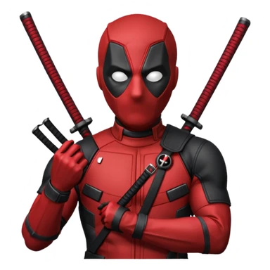 DeadPool from marvel rivals sticker