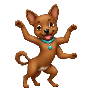 Perro bailando salsa sticker