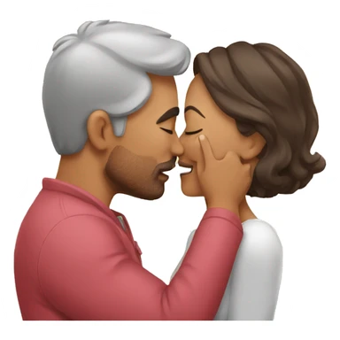 Big kiss from husband to wife sticker