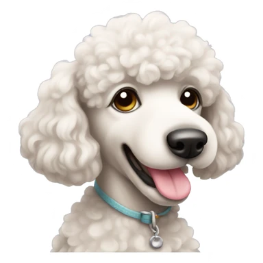 Cute poodle  sticker