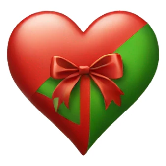 A Christmas heart  sticker