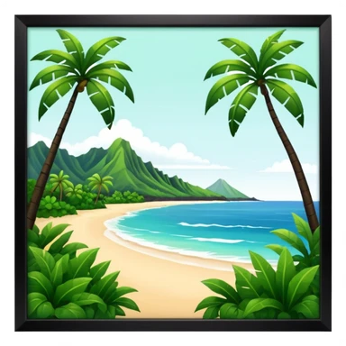 hawaiian island sticker