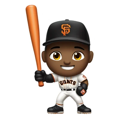 SF Giants baseball slugger  sticker