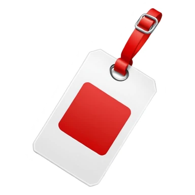 red white Price tag sticker