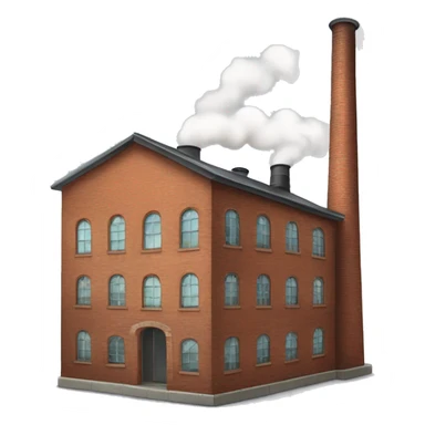 old factory with chimney sticker