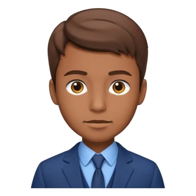 young man with brown hair in a blue navy suit sticker