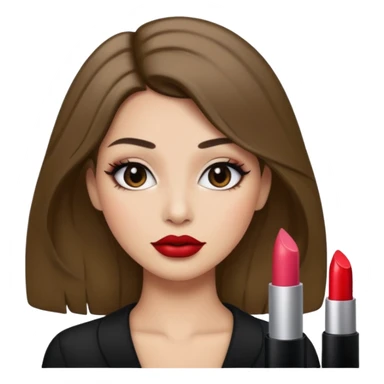 CHEVEUX UN PEU PLUS FONCER AVC DU MAQUILLAGE sticker