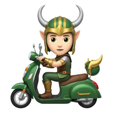 loki god drive scooter sticker