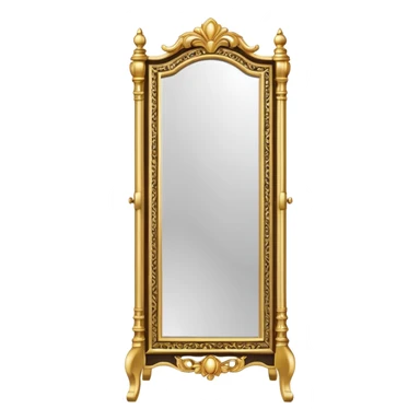 tall standing mirror with frame sticker