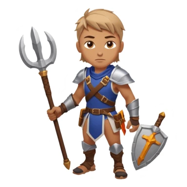 An emoji representing the "ironman challenge" for an Albion Online mmorpg character who crafts everything themselves the hard way, and does not buy or sell items in-game. Think of ironman marathons as a guiding principle. Less of the "iron", more of the marathons and hard work / effort. sticker