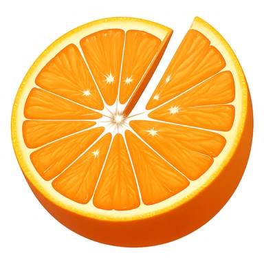 Resize the orange emoji to be smaller, targeting a file size of 50-100kb, with no background. sticker