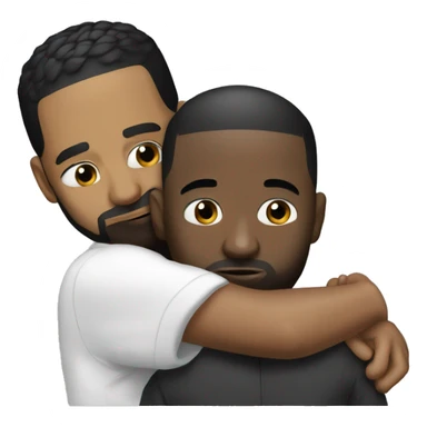 Drake and Kendrick hugging sticker