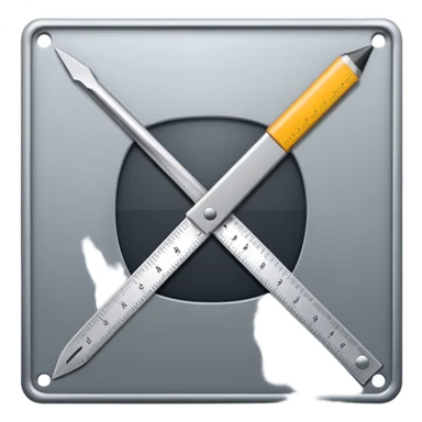 mac os icon square crop tool ruler sticker