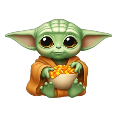 baby-yoda-candy-corn sticker