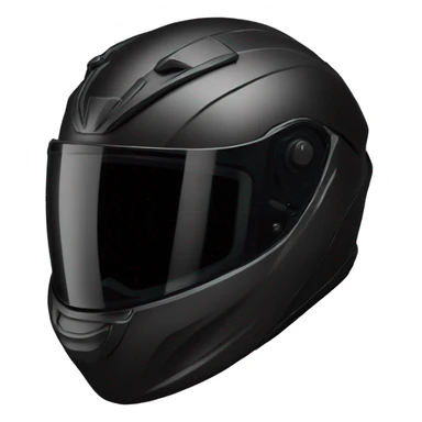 Black motorcycle helmet profile scorpion sticker