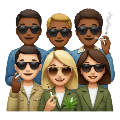 Sinners smoking weed sticker