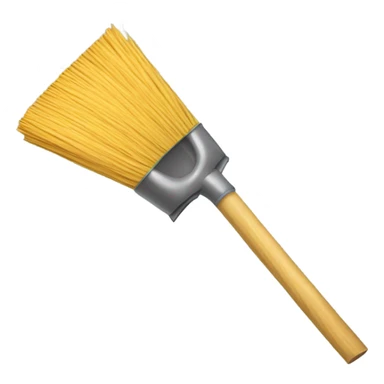 broom and metal dust pan sticker