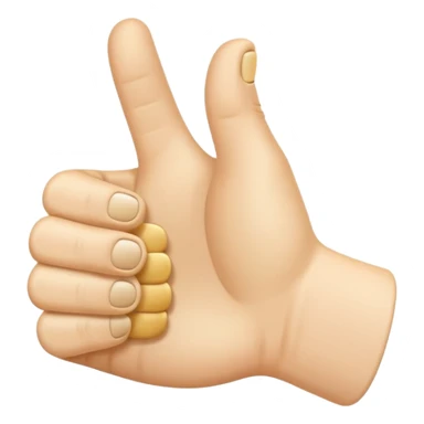 thumbs up emoij extra long thumb sticker