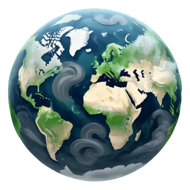 Pollution on earth the view should be were we see it out in the space  sticker