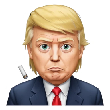 Donald trump smoking meth sticker