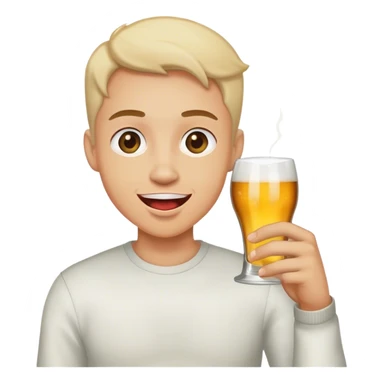 Someone Drinking alcohol very excited sticker