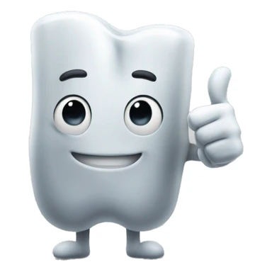 calcium holdig thumbsup sticker
