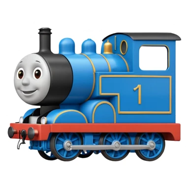 Thomas the tank engine side emoji sticker