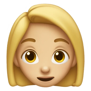 a girl biting her finger sticker