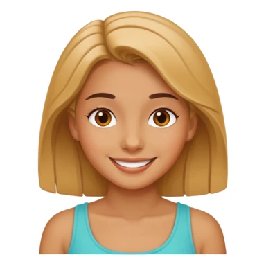 Stikers of girl which is a bit old and is relax sticker