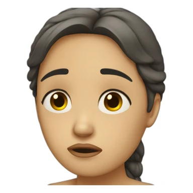 sad woman crying sticker